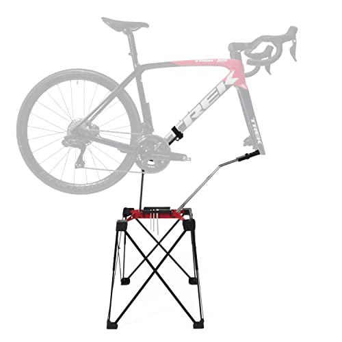 iWA iWA1PRO Red Road Bike Stand, Display, Maintenance, Bike Stand, Bicycle Disc Brake, Thru Axle Compatible
