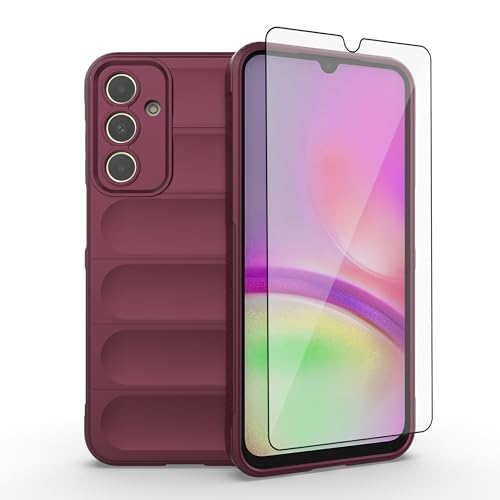 Coque Samsung Galaxy A25 5G Asuwish en silicone TPU mince avec protection écran en verre trempé