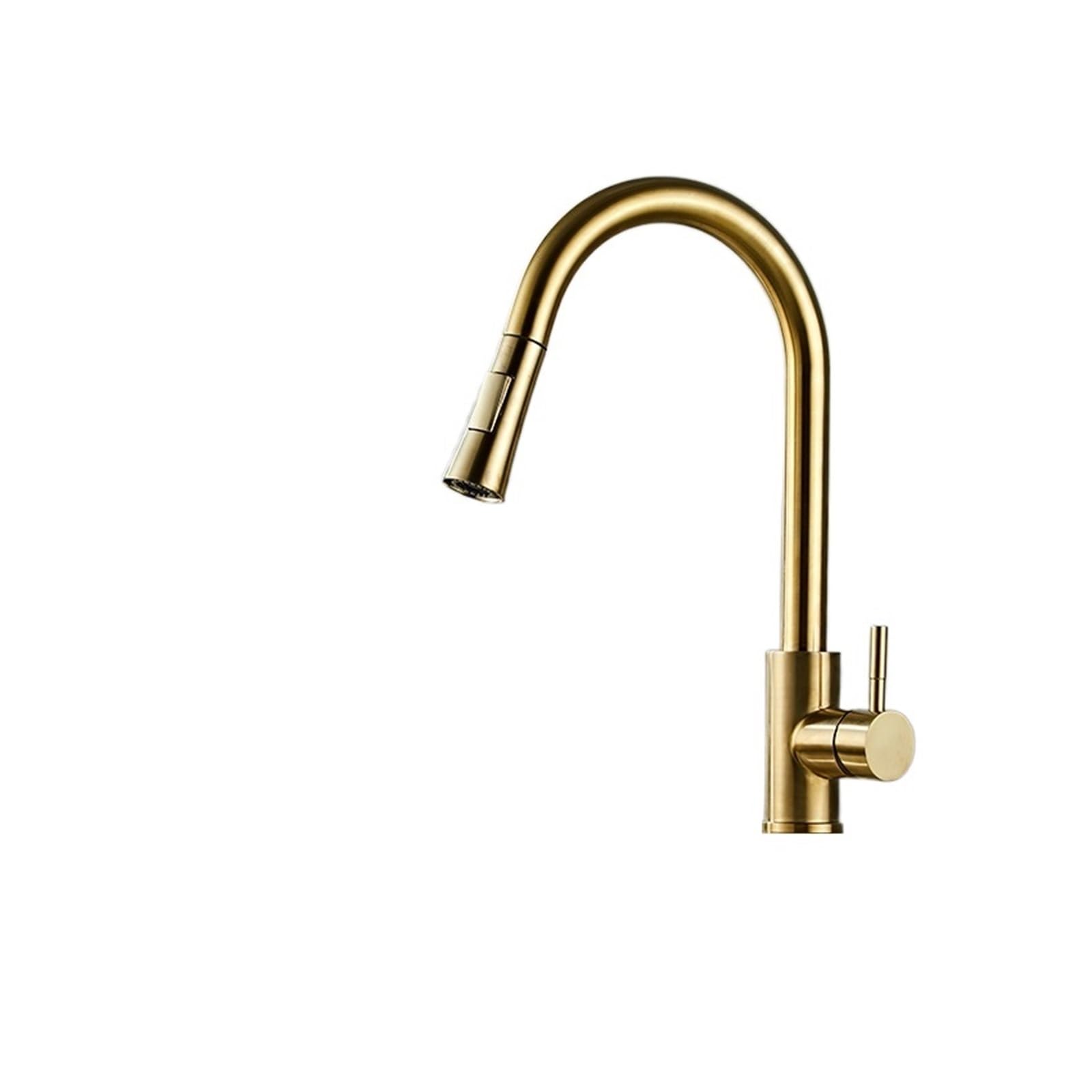 Robinet de cuisine doré tactile mitigeur d'évier haut de gamme avec bec extractible rotatif