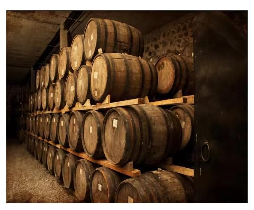 Papel tapiz de tamaño personalizado Mural de barril de vino europeo y americano Mural de fondo de bodega Fondos de pantalla 3D - 150 cm × 105 cm