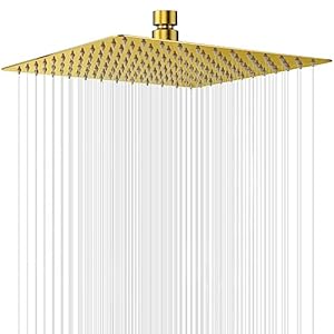 Ohotecy 12 inch (30 cm) regendouche douchekop roestvrij staal AISI304 regendouche anti-kalk sproeiers douchekop regendouchekop vierkant