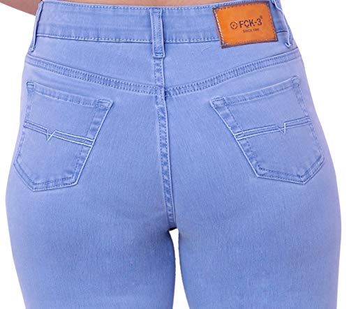 Image of FCK-3 Stretchable Denim Pencil Fit Regular Fit High Waist Jeans for Women