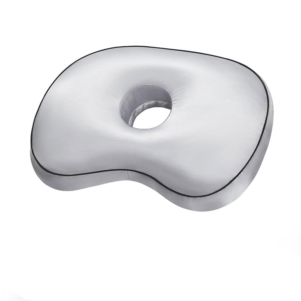 Jnchdghwa Orthopedic Ear Piercing Pillow with Side Sleeper Support, 3.5" Ear Hole Relief Design, Hypoallergenic Material