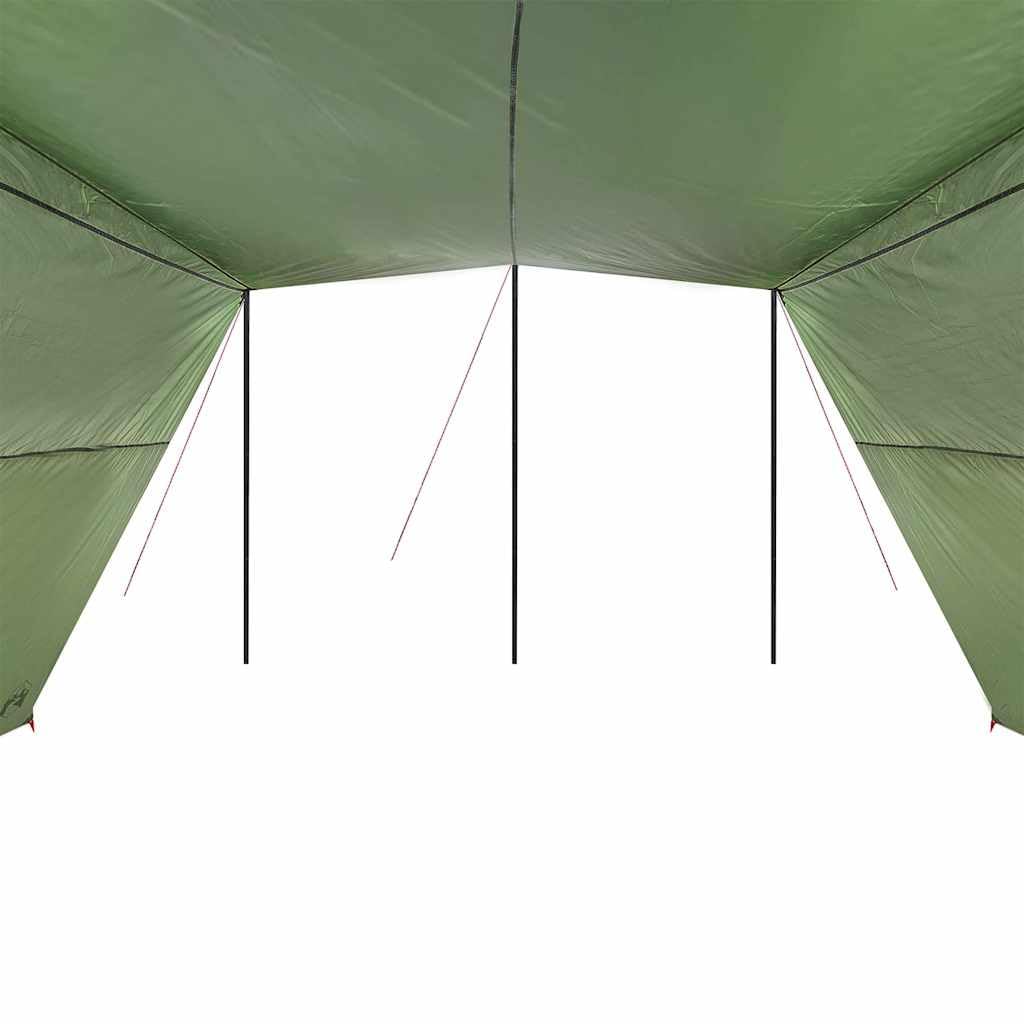 Tarp résistant à l'eau avec Toit, Toile de Camping en Polyester Durable 250x240x, abri Pliable léger avec Protection UV, kit Complet pour Tente de Camping et Canopy extérieur