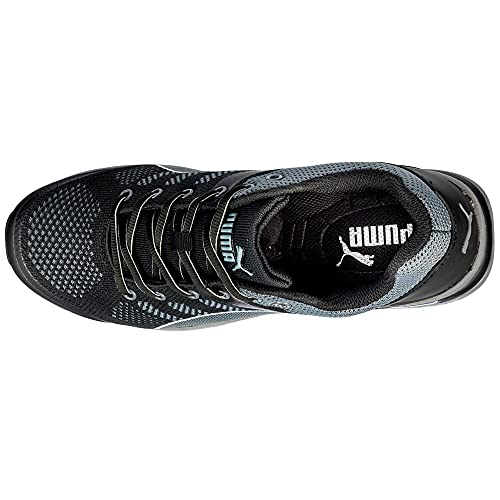 PUMA Safety Elevate Knit Black Low ASTM SD Work Shoes Safety Toe Metal Free Fiberglass Toe Cap Slip Resistant Men4