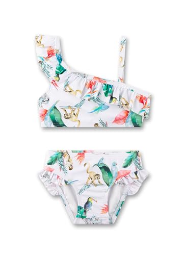 Sanetta Mädchen-Bikini Off-White asymmetrisch Dschungel | Bequemer und...