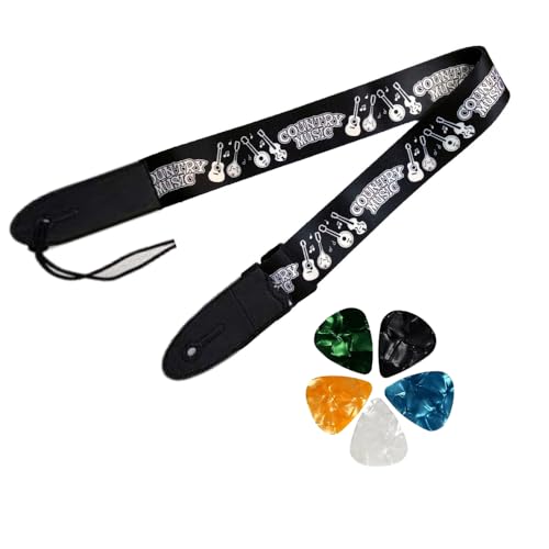 Image of DEVICE OF URBAN INFOTECH Guitar Strap Belt for Acoustic & Electric Guitar Adjustable Buckle Guitar Strap Modern Design Guitar Belt For Acoustic /Bass /Electric Guitars