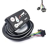 Beautiful and elegant appearance, simple function, no limitation of communication protocol Three gear power assisted regulation, power display, when the lamp is turned off and on It is easy to install and can be compatible with most electric bicycles...