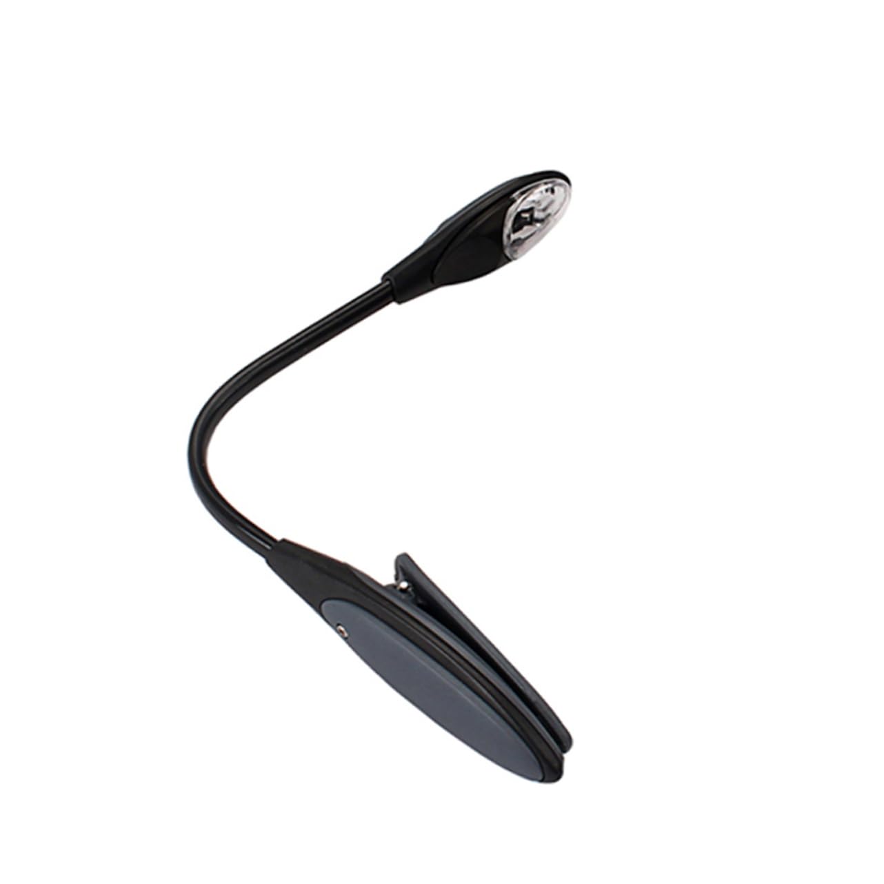 Kisangel Led Book Clip Light Adjustable Music Score Stand Night Book Light for Reading Small for Reading Flexible (Grey)