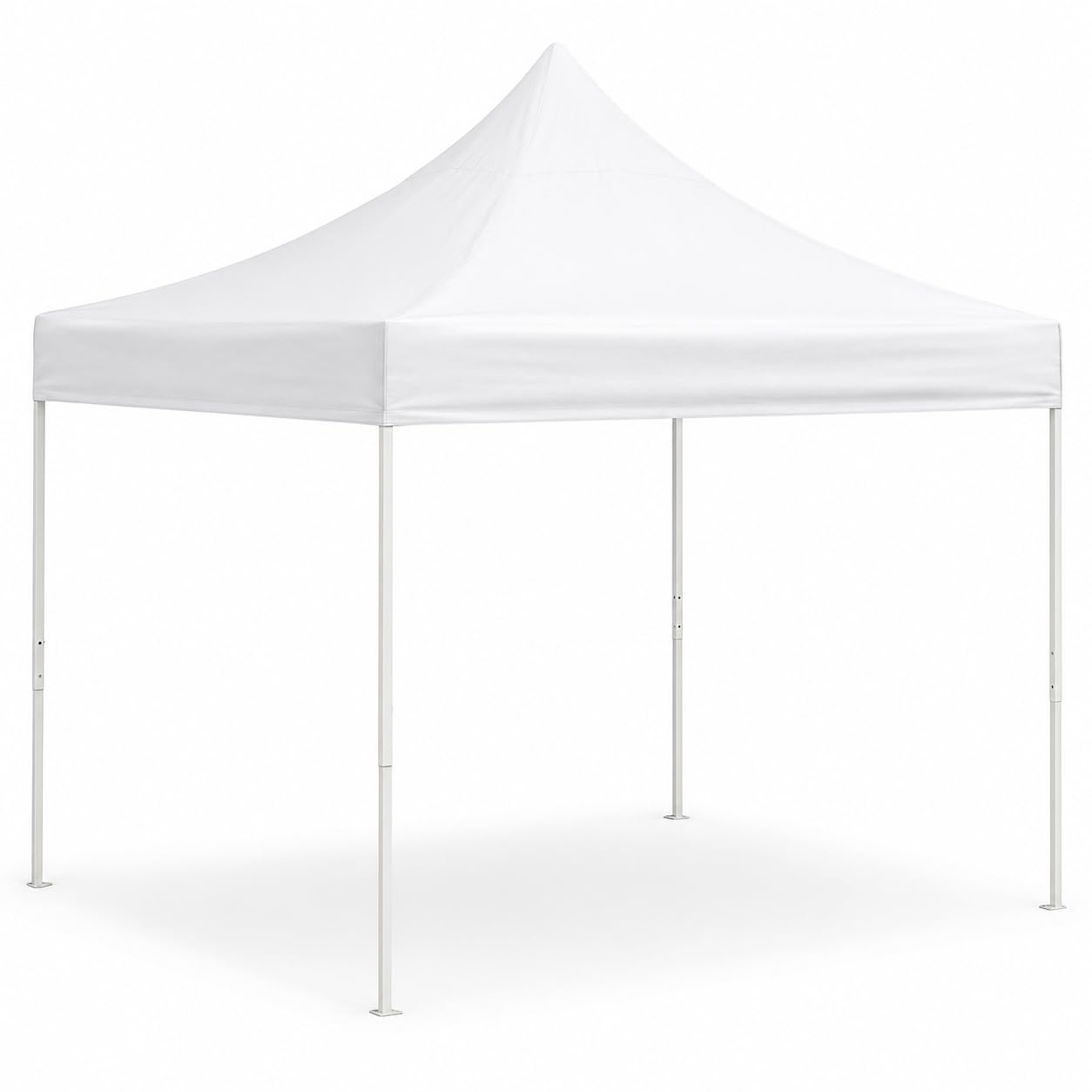 10' x 10' Straight Leg Steel Pop Up Canopy Tent by Glownary – 10 Feet X 10 Feet, Polyester, Black, Model 554bp10x10w