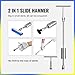 Super PDR Car Dent Puller Paintless Dent Removal Kit with Slide Hammer Dent Lifter Suction Cup and Bridge Puller Dent Repair Kit for Auto Body Dent Remove Car Door Panel Small Dent Hail Damage