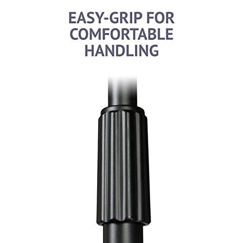 Lyxpro Professional Microphone Stand Heavy Duty 90” Studio Overhead Boom Stand With Rolling Caster Wheels, 87” Extra Long Telescoping Arm Mount, Foldable Tripod Legs & Adjustable Counterweight #TOP5