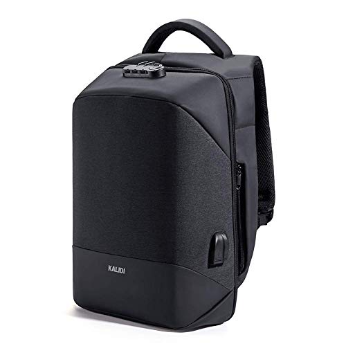 KALIDI Mochila para portátil de 15 Pulgadas  antirrobo  Impermeable  Elegante  Multiusos
