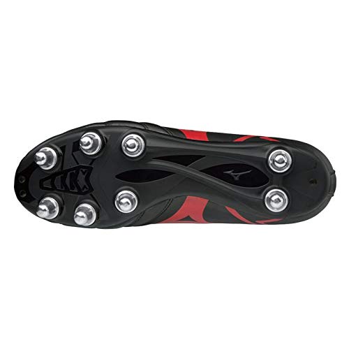 Mizuno Monarcida Rugby Si - Scarpe da Ginnastica Basse Uomo, Multicolore (Black/Red 001), 40 EU
