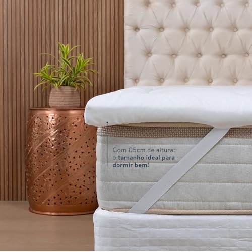Pillow Top Colchão Cama Solteiro Acolchoado Micro Percal 400 fios Macio