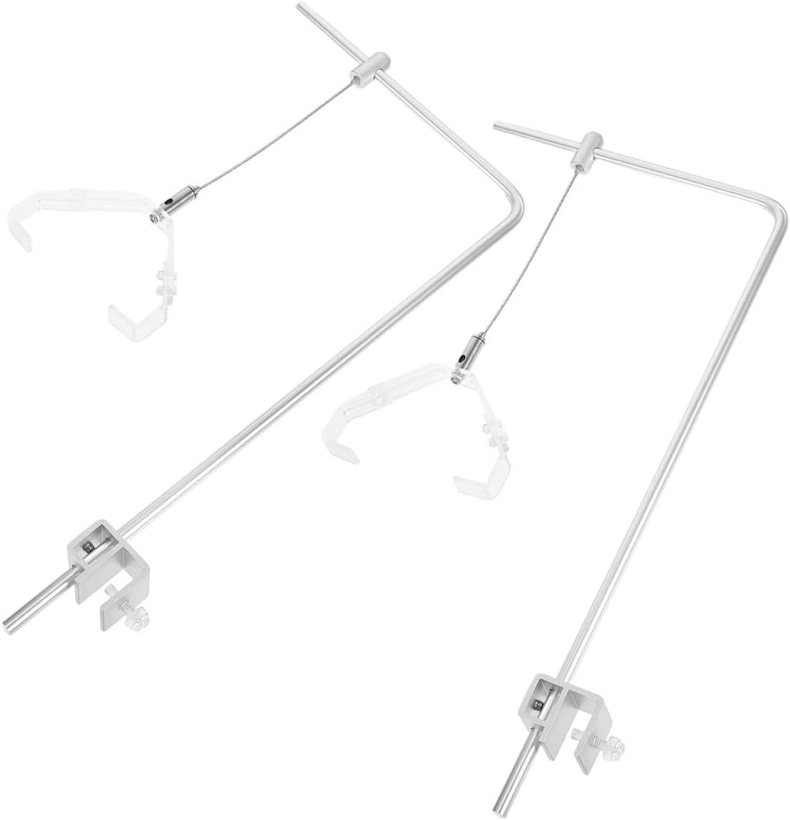 BESPORTBLE 2pcs Adjustable Aquarium Light Holder Bracket Versatile Fish Tank Lamp Stand for Optimal Lighting Compatible with Saltwater Freshwater Tanks Easy Installation Height Adjustable