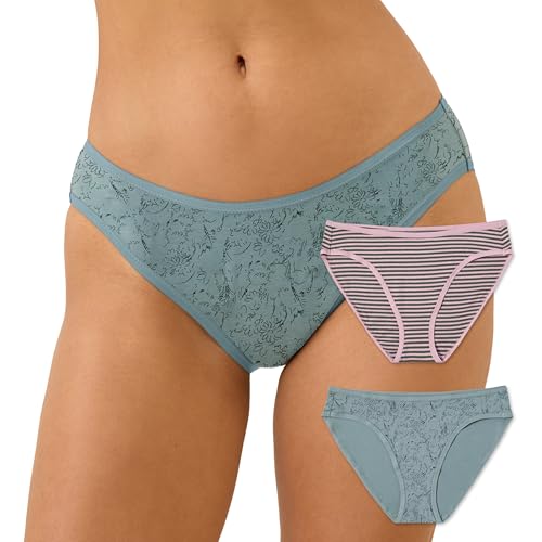 Pact Apparel Lavender Sketches Classic Fit Bikini 2pk XL, 1 EA