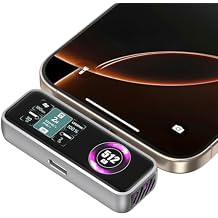 ZIKE Z791C Magnetic Portable SSD 512 GB, External SSD Built-in Fan, 4K 120fps ProRes Video Recording, USB3.2 Gen2 up to 990MB/s, Supports PD3.0 Port 27W Charging Compatible with iPhone 17/16/15