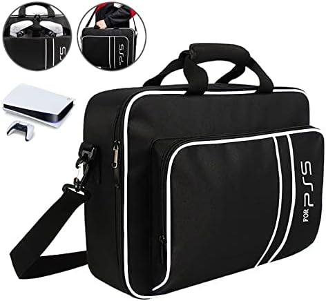 Carrying Case for PS5 CONGDAREN Travel Case for PS5 Protective Case Bag Suitable for PS5 Disc/Digital Edition Console, Controllers, Game Cards, Gaming Headset and Other Accessories