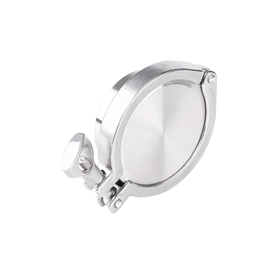 Kit di raccordi for tubi sanitari in acciaio inox da 1 pezzo - Morsetto Tri-Clamp resistente, tappo terminale, ghiera di saldatura e guarnizione in silicone for progetti fai da te(108mmx119)