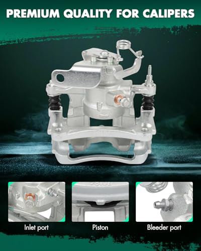 Image of SCITOO 18B5517 18B5516 Rear Left & Right Disc Brake Calipers Assembly w /Bracket for Ford for Transit-150 /For Transit-250 /For Transit-350 /For Transit-350 HD