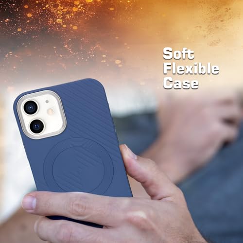 Image of AIBEX Hybrid iPhone 12 Back Cover Case Compatibe with Mag Saf | Shockproof Design |Camera Protection Bump | Back Cover Case for iPhone 12 (PC, TPU)
