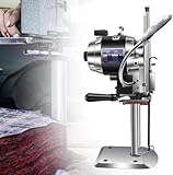 ▶【POTENTE MOTORE IN RAME】La taglierina elettrica verticale a lama dritta è dotata di un motore in rame puro da 1100W/1200W, specificamente progettato per il taglio industriale di tessuti pesanti. Il leggero involucro in lega di alluminio garantisce una rapida dissipazione del calore e l'elevata velocità fino a 3400 giri/min assicura stabilità, affidabilità e durata.