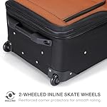 Travel Select Amsterdam Softside Expandable Luggage with Rolling Wheels, Navy, 25-Inch Medium - Image 4