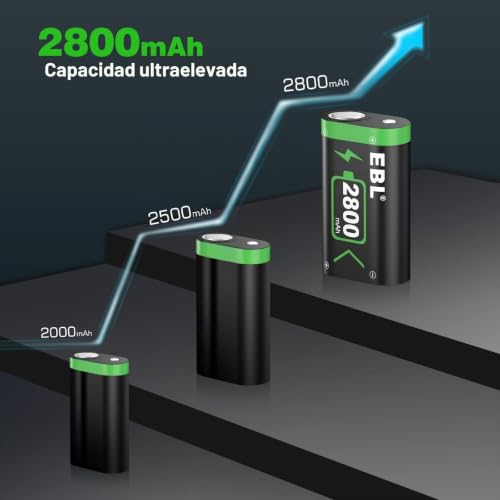 Miniatura 2 de Ebl 2800mah Batería De Mando, Lcd Cargador Para Batería Mando Para Xbox One One S One X One Elite