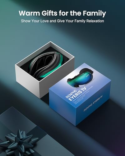 Image of RENPHO Eye Massager with Voice Control, Heated Eye Mask, Smart Sleep Mask, Eye Care with Bluetooth Music, Birthday Gifts for Men Women, Eyeris 1V
