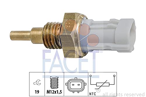 Facet Coolant/Oil/Fuel Temperature Sender 7.3351 Compatible With Nissan 226304A00A/ Subaru 22630Aa140/ Compatible With Suzuki 1365073H00000/Compatible With Toyota Su00300420 #TOP1