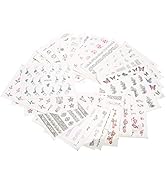 50 Blatt gemischte Blume Schmetterling Cartoon Nagel Wassertransfer Aufkleber Nagel DIY Aufkleber...