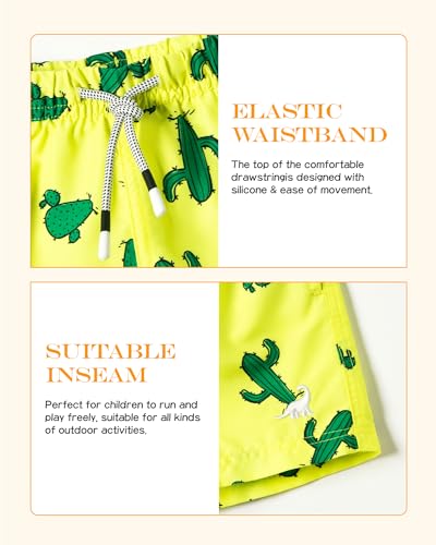 Image of SURF CUZ Surfcuz Little Boys Swim Trunks UPF 50+ Toddler Beach Shorts Swimsuit Kids Quick Dry Swimwear