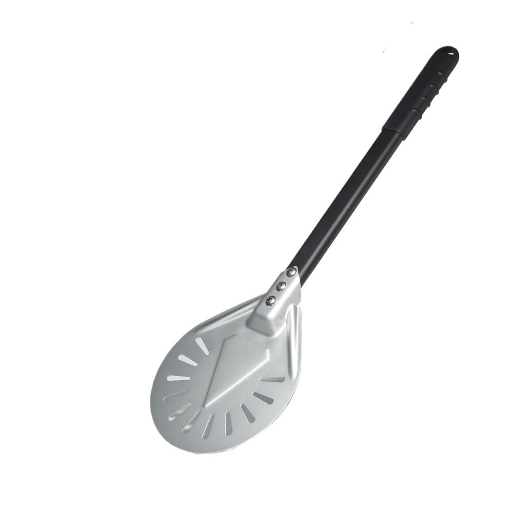 Pala Per Pizza Pala for pizza perforata da 7/8/9 pollici for anodizzata con manico in lega di alluminio for Paletta for(7 inch 57cm)