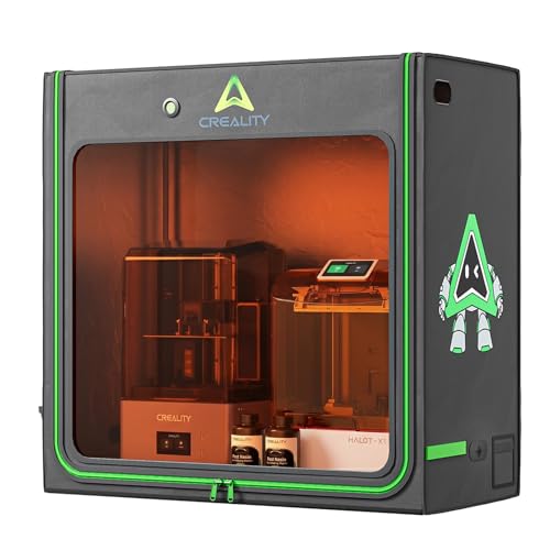 Creality Official Resin 3D Printer Enclosure 1000x500x1000mm Thermal Protective Cover with Fan Interface Anti-Curing UV Blocking Dustproof Noise Reduction Enclosure for LCD Resin UV 3D Printer
