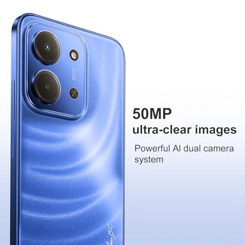 XIAOMI Redmi 15C Smartphone(Coque Inclus), 4Go RAM 256 Go ROM, Triple caméra arrière de 50MP avec IA, Écran 6,9 Pouces Batterie 6000 mAh, Affichage de Soins oculaires 120 Hz(Bleu) – Image 6