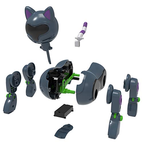 OWSOO Brinquedo de gato robô para crianças DIY brinquedo brinquedo interativo inteligente brinquedos