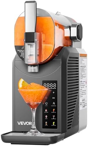 VEVOR Slushie Machine, 2L/68oz No Ice Needed Slushy Machine for Home, Frozen Drink Maker with 6 Preset Programs, Margarita Machine with Self-Cleaning, Frozen Margaritas, Frappés, Milkshake, and More