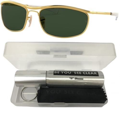 Ray-Ban RB3119M Sunglasses Bundle: RB 3119M OLYMPIAN I DELUXE 001/31 Arista and Eyewear Cleaning Kit2
