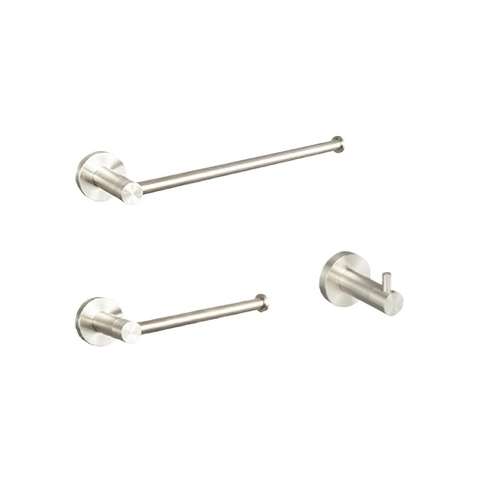 agarraderas baño Toallero de Pared, Accesorio de baño, jabonera, toallero, Tapa para Caja de Papel higiénico(3 Piece Set C)