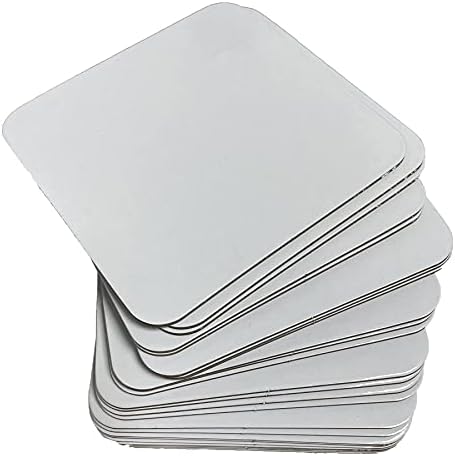 Beer Mats Cardboard Drink Coasters 90mm X 90mm X 1mm Square - Set for Drinks DIY Kids Arts and Crafts - Packs of 25