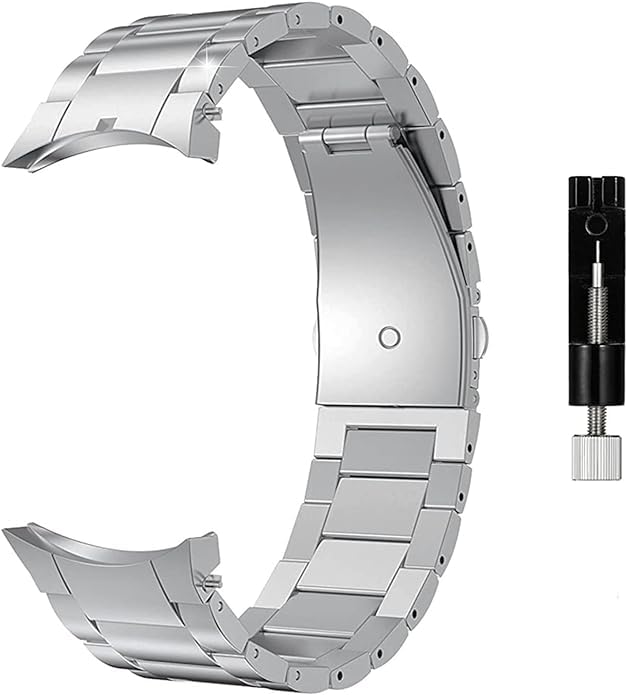 Meyaar Soft Silicone Strap with Folding Magnetic Lock Compatible With Samsung Galaxy Watch 5 Pro | Samsung Galaxy Watch 6 43mm/47mm/40mm/44mm | Samsung Galaxy Watch 5/4 40mm/44mm | Samsung Galaxy Watch 4 Classic 46mm|Adjustable Silicone Magnetic Strap-image-11