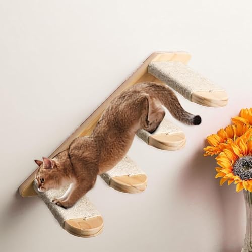 Étagères murales flottantes pour chat pour libérer l'espace au sol encombré