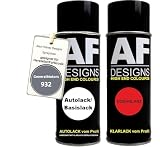 Auto Vernice Spray Set per GeneralMotors 932 Lavender MetallicBase Trasparente 2x400ml con vernice spray trasparente