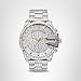 Diesel Mega Chief Stainless Steel Chronograph Men's Watch, Color: Silver (Model: DZ4636)