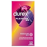 Durex Pleasure Me Condoms Ribbed & Dotted Regular Fit 12s