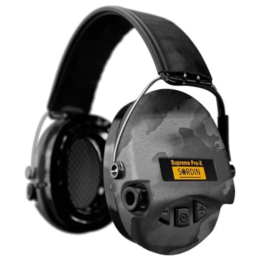 Sordin Pro-X LED Kapsel-Gehörschützer (Limited Night Camo Edition) - Gehörschutz aktiv - Ohrenschützer für Jagd & Schießsport