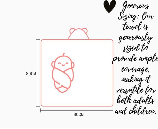 Image of Thetail Premium Ultra-Soft Baby Towels - Hooded Bath Towel with Cute Animal Design, Extra Absorbent, Large Size for Newborns, Infants, and Toddlers, Ideal for Bath Time (Blue)