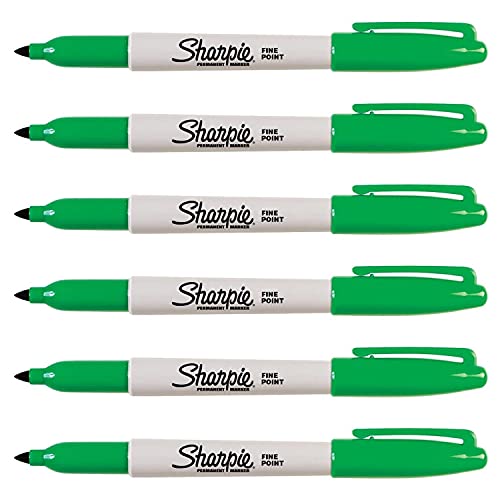 Sharpie Marker 6er Set Permanent Fine grün (P52241)