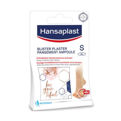 HANSAPLAST Blasenpflaster, klein, lindert Schmerzen & fördert die Wundheilung von Blasen – 48 Stunden Haftkraft – transparent – Hydrokolloid-Technologie